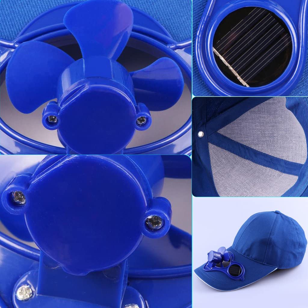 YDHely Solar Power Fan Hat Cap, Solar 