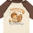 thumbnail image 4 of Inktastic Rookie of the Year First Birthday Football Theme Boys Long Sleeve Baby Bodysuit, 4 of 5