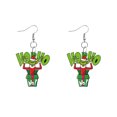 thumbnail image 1 of The Grinch Earrings Kids Grinch Decor 1 Pair Cute Cartoon Grin-ch Earrings Gift For Women Girl Birthday/Valentine's Day/Anniversary, 1 of 3