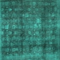 thumbnail image 1 of Ahgly Company Indoor Square Persian Turquoise Blue Traditional Area Rugs, 3' Square, 1 of 4