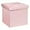 Pink, variant on VibrantEcho Storage Ottoman Cube Velvet Tufted Folding Ottomans Footstool Rest Seat with Removable Lid (Teal, Medium)