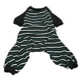 thumbnail image 3 of Pyjama pour Chien, Pyjama à Rayures Douces, Rayures Vertes et Blanches, Léger et Extensible pour Chats XS, S, M, L, XL, 3 of 8