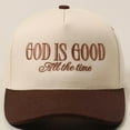 thumbnail image 3 of God is Good All the Time Hat, Two Tone Vintage, Baseball Cap, Embroidered Hat, Christian Trucker Hat, 3 of 5