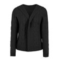 thumbnail image 7 of PMVFHDE Women's Solid Color Cardigan Casual Fashion Thick Knitted Open Front Sweater Jacket Black,L, 7 of 7