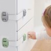 Home Baby Safety Protection Lock 2pcs Anti-Clip Hand Door Closet Cabinet Locks For Fridge Cabinet Drawer Box Safe Lock For Kids Child Safety Cabinet Proofing Cabinet Drawer Door Latches