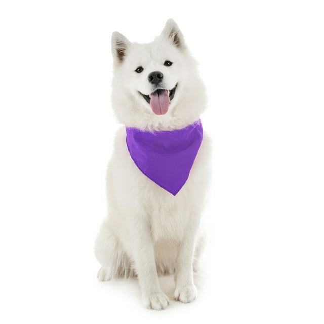 Balec Dog Solid Cotton Bandanas - 5 Pieces - Scarf Triangle Bibs for Any Small,