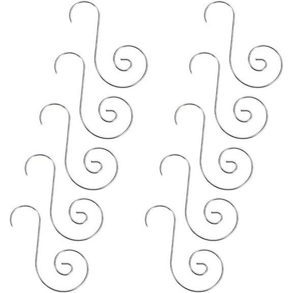 60PCS Christmas Ornament Hooks Christmas Tree S- Hooks Ornament Hanger Metal Wire Hanging Hook for Christmas Tree Christmas Balls Party Decorations