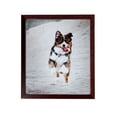 thumbnail image 4 of ArtToFrames 30x42 CM / 11.81x16.54 INCH Red Picture Frame, This 0.81 Inch  Wood Poster Frame is Cherry Stain (CMWOM-4111), 4 of 7