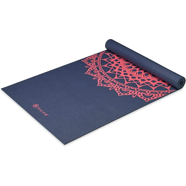 Yoga Mat Classic 4mm Print Thick Non Slip Exercise & Fitness Mat for