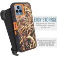 thumbnail image 4 of For T-Mobile Revvl 6 5G Heavy Duty Protection Holster Belt Clip Case Cover With Built in Screen - Camo Orange, 4 of 5