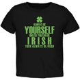 thumbnail image 1 of Always Be Yourself Irish Clover Black Toddler T-Shirt, 1 of 1