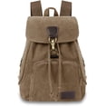 thumbnail image 4 of Mochilas de lona a la moda, bolso informal para compras al aire libre, mochila deportiva, senderismo, viaje, bolsa multiusos, café, 4 of 4