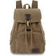 thumbnail image 4 of Mochilas de lona a la moda, bolso informal para compras al aire libre, mochila deportiva, senderismo, viaje, bolsa multiusos, café, 4 of 4
