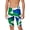 Blue/Green, variant on Men's Glimmer Jammer Swimsuit (Blue/Gold, 30)
