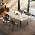 thumbnail image 2 of NessCarsti Modern White Marble Dining Table, 70.8" Rectangular Kitchen Table for 6-8 People, Elegant Table for Dining Room, 2 of 5