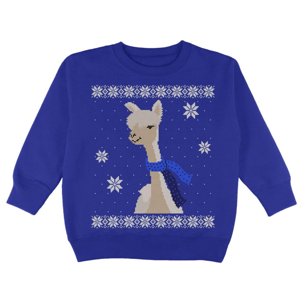 Old Glory Big Alpaca Scarf Ugly Christmas Sweater Toddler Hoodie