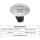 thumbnail image 3 of Botón De Arranque Del Motor Funcional Sin Llave, Interruptor De Botón De Arranque Y Parada, Botón De Plástico, Interruptor De Encendido Del Motor, Interruptor De Botón De Metal Compatible Con Kearding VI006369-00, 3 of 7