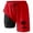 Red, variant on Mens Swim Trunks with Compression Liner 9 Inch Quick Dry Drawstring Stretch Bathing Suit Printing Slim Fit Soft Compression Liner Swimwear,Black,L