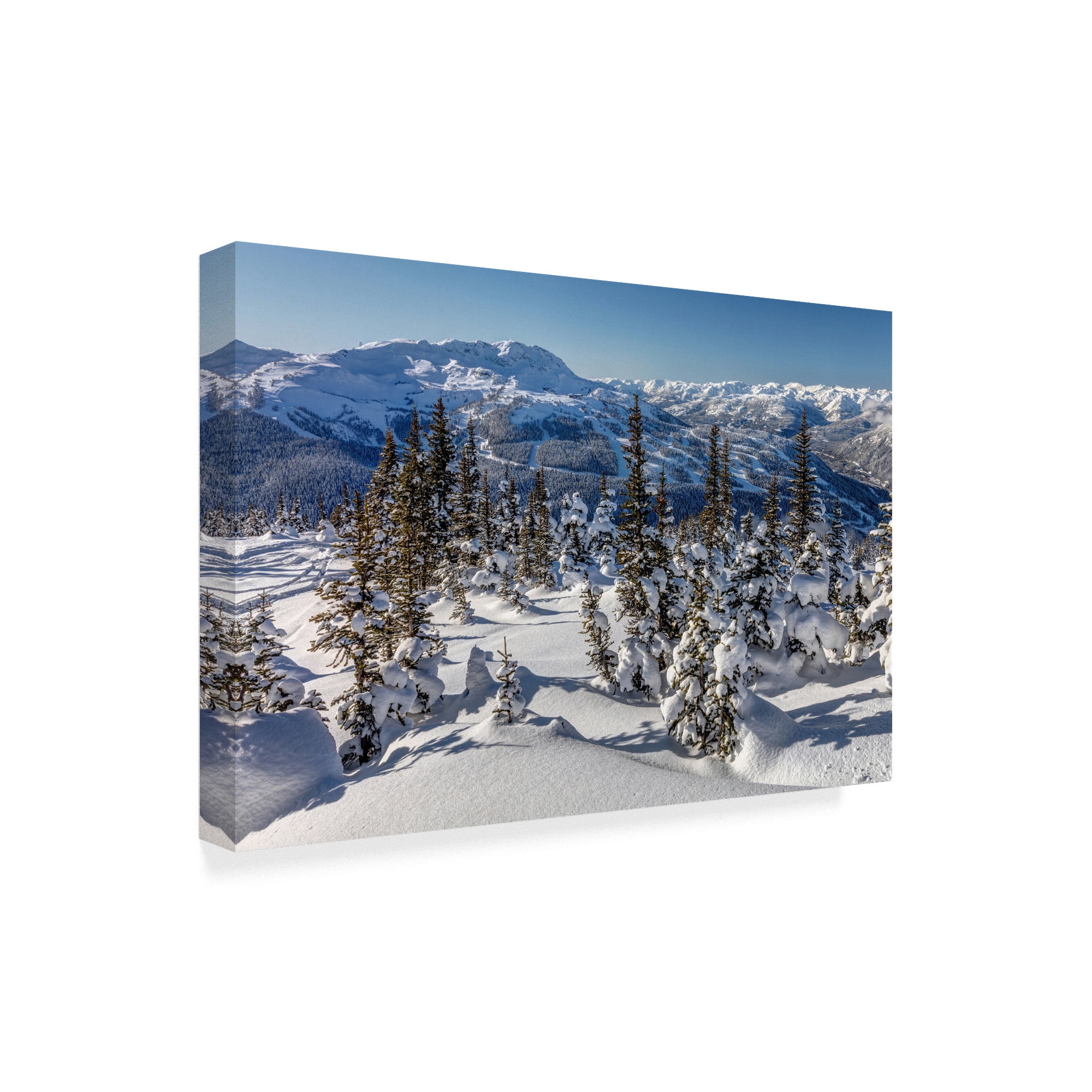 Trademark Fine Art 'Whistler Mountain Winter' Canvas Art by Pierre Leclerc