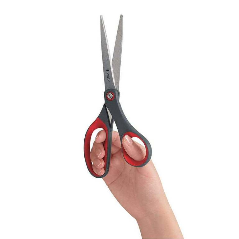 Creechwa Gradient Color Acrylic Scissors,Multipurpose Stylish Scissors,  Stainless Steel Scissors with Clear Acrylic Handle, Stationery Paper  Cutting