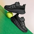 thumbnail image 4 of vibdiv Boys Girls Shoes Kids Sneakers Unisex Breathable Running Lightweight Shoes All Black Toddler Size 7, 4 of 9