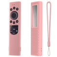 thumbnail image 1 of Smart Tv Remote Control Case Silicone Anti-slip Cover Compatible For 2022 Samsung Tm2280ecobn59 Solar Remote Control pink suit, 1 of 5
