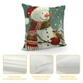 thumbnail image 5 of SHANXI Christmas Decorative Pillowcase - Reindeer, Santa Claus, Snowman and Xmas Tree Design for Sofa and Couch, Winter Holiday Home Decor 22x22in, 5 of 6