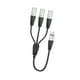thumbnail image 4 of Adaptador de cable de micrófono XLR hembra a 3 XLR macho para altavoz, fácil de transportar, para casa y sonido de escenario., 4 of 8