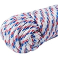 thumbnail image 2 of BZUEPRS 90 ft 1/4 inch (7mm) Nylon Poly Rope Flag Pole Polypropylene Clothes Line Camping Utility Good for Tie Pull Swing Climb Knot (White), 2 of 10