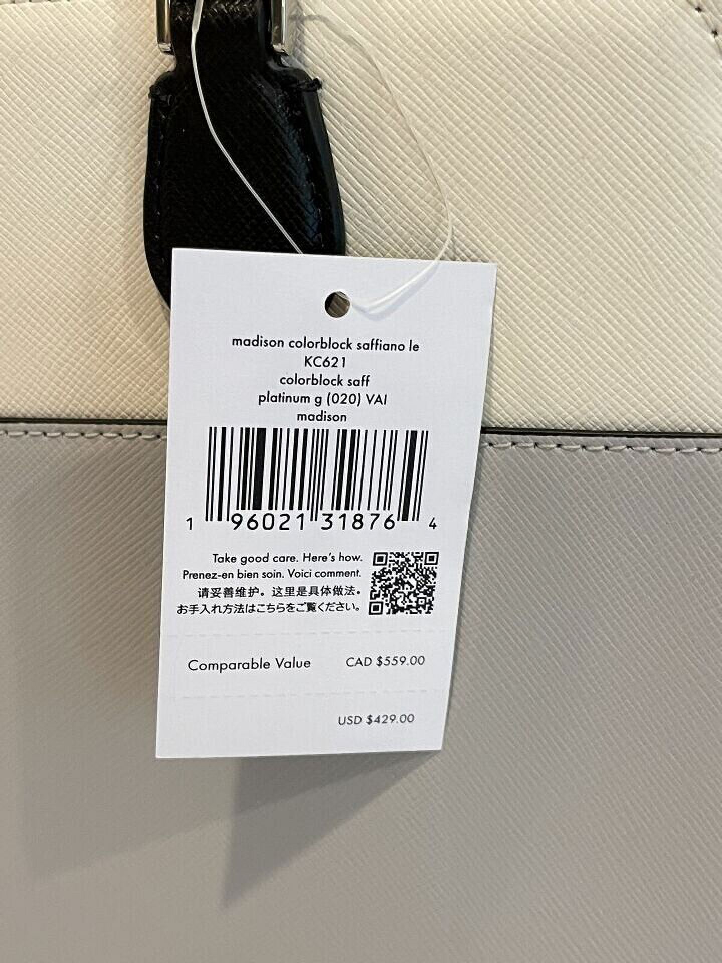 Kate Spade New York Saffiano Leather Colorblock Satchel