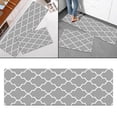 thumbnail image 3 of Tapete de cocina antifatiga, impermeable, antideslizante, resistente Gris 150x45cm, 3 of 8