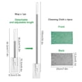 thumbnail image 2 of EEEkit Snap Grip Mini Mop with 4 Reusable Cloth Pads, Zero-Touch Small Dust Mop for Kitchen Counter, Bathroom & Tight Spaces, 39.3" Retractable Handle, 2 of 7