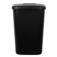 thumbnail image 4 of Hefty 13.3 Gallon Trash Can, Plastic Touch Top Kitchen Trash Can, Black, 4 of 9