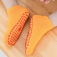 thumbnail image 4 of Penkiiy Toddler Baby Non Slip Socks Ankle Socks with Grippers Kids Boys Girls Socks 3 Pairs for 0-12 Years Infant Children Yellow, 4 of 5