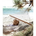 thumbnail image 4 of Vivere Double Cotton Rope Spreader Bar Hammock - Natural, 4 of 5