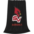 thumbnail image 2 of Saginaw Valley State University Logo Blanket Large Luxury Fleece Soft Anti-Static Anti-Pilling Flannel Bed Blanket, 2 of 6