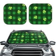 thumbnail image 2 of Gaeub Happy St. Patrick's Day5 Foldable Auto Sun Blocker Visor, Sunshade for Car Front Window, Keeps Your Vehicle Cool - Large, 2 of 7