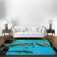 thumbnail image 4 of Famous Rug, The Burning Giraffe Rugs, Personalized Rugs, Famous Rugs, Salvador Dali Rugs, Bridesmaid Gift Rugs, Cool Rugs, Blue Rug, 3.3'x5' - 100x150 cm, 4 of 8