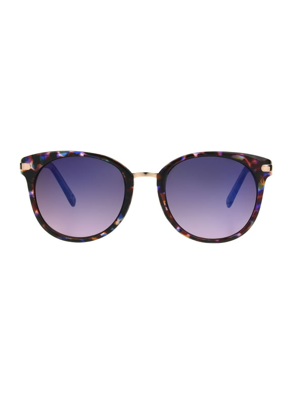 Foster Grant Women's Way-Shaped Fashion Sunglasses Purple