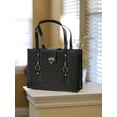 thumbnail image 6 of Fashion File Organizer Tote with Classy Black Faux Leather, 6 of 7