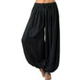 thumbnail image 1 of Pantalons Longs Décontractés en Coton pour Femmes Yoga Danse, 1 of 5
