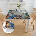 thumbnail image 2 of HAOXIT Christmas Wreath Sea Theme Waterproof Picnic Patio Party Table Cloth Cover Fabric Square Tablecloth For Home Dining Room Kitchen 36*36, 2 of 7