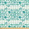 thumbnail image 2 of Ambesonne Aqua Fabric by the Yard Upholstery, Monochrome Wild Meadow Grass, 1 Yard, Dark Seafoam White, 2 of 5