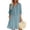 Green, variant on Womens Easter Dress House Dress Boho Embroidered Tunic Dress V Neck 3/4 Sleeve Casual Loose Mini Dress for Summer Beach Green S