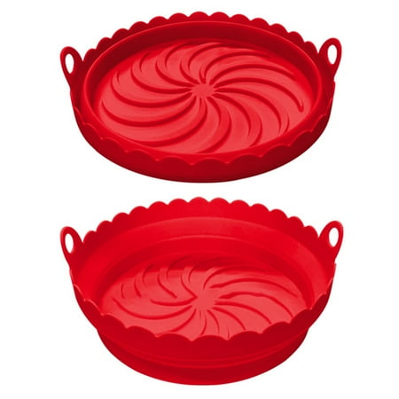 

Yesbay Baking Pan with Double Handles Reusable Household Restaurant Frying Chicken Basket Mat Replacement for Daily Use