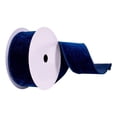 thumbnail image 2 of 2.5"x10yd Midnight Blue Velvet Ribbon, 2 of 4