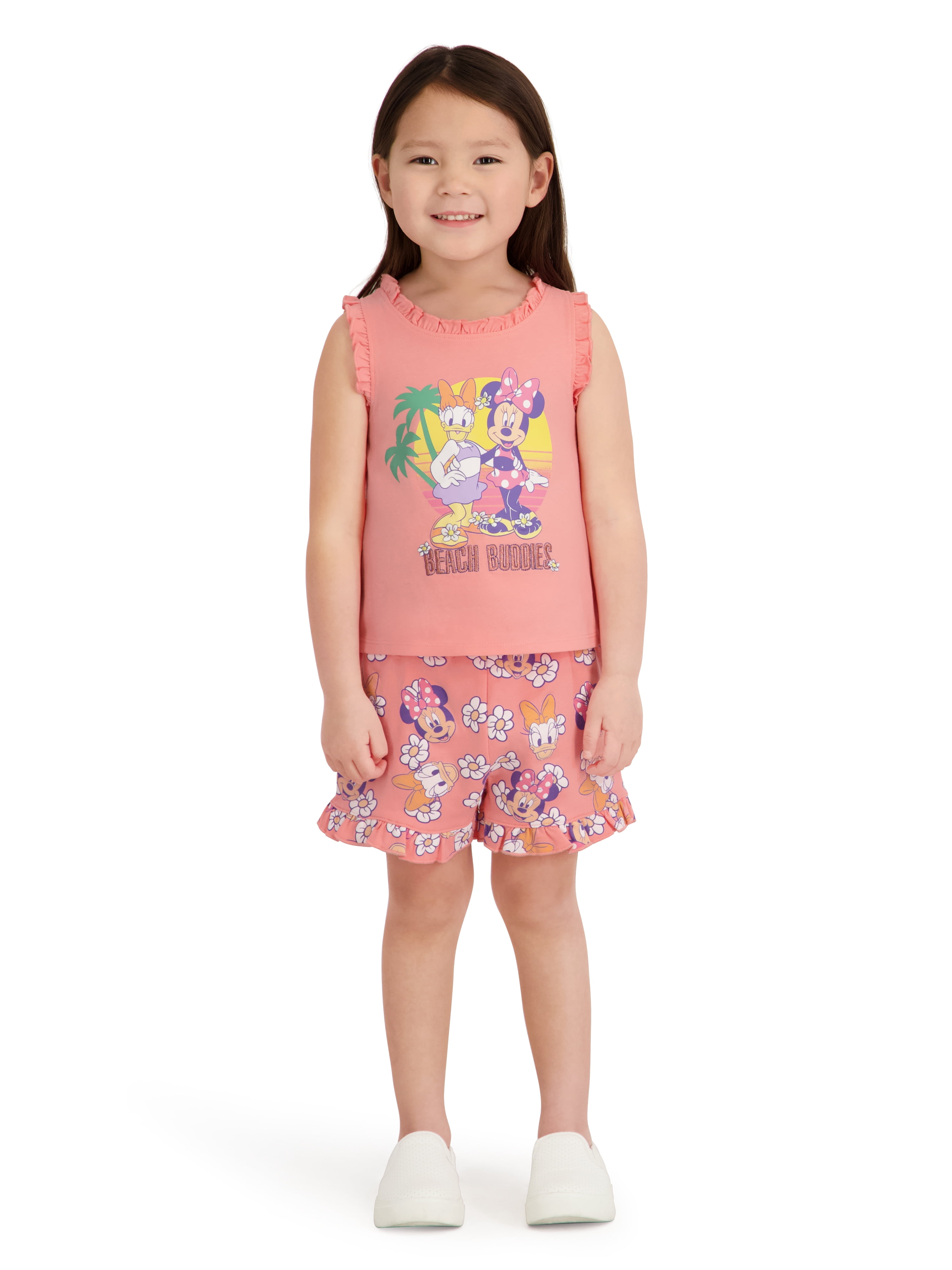 Minnie Mouse Toddler Girl Short Set, Sizes 12 Months-5T