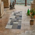 thumbnail image 4 of Rug Branch Hogar Abstract Indoor Outdoor Area Rug, Grey Blue, Geometric - Living Room, Bedroom, Dining Room, and Kitche, 4 of 5