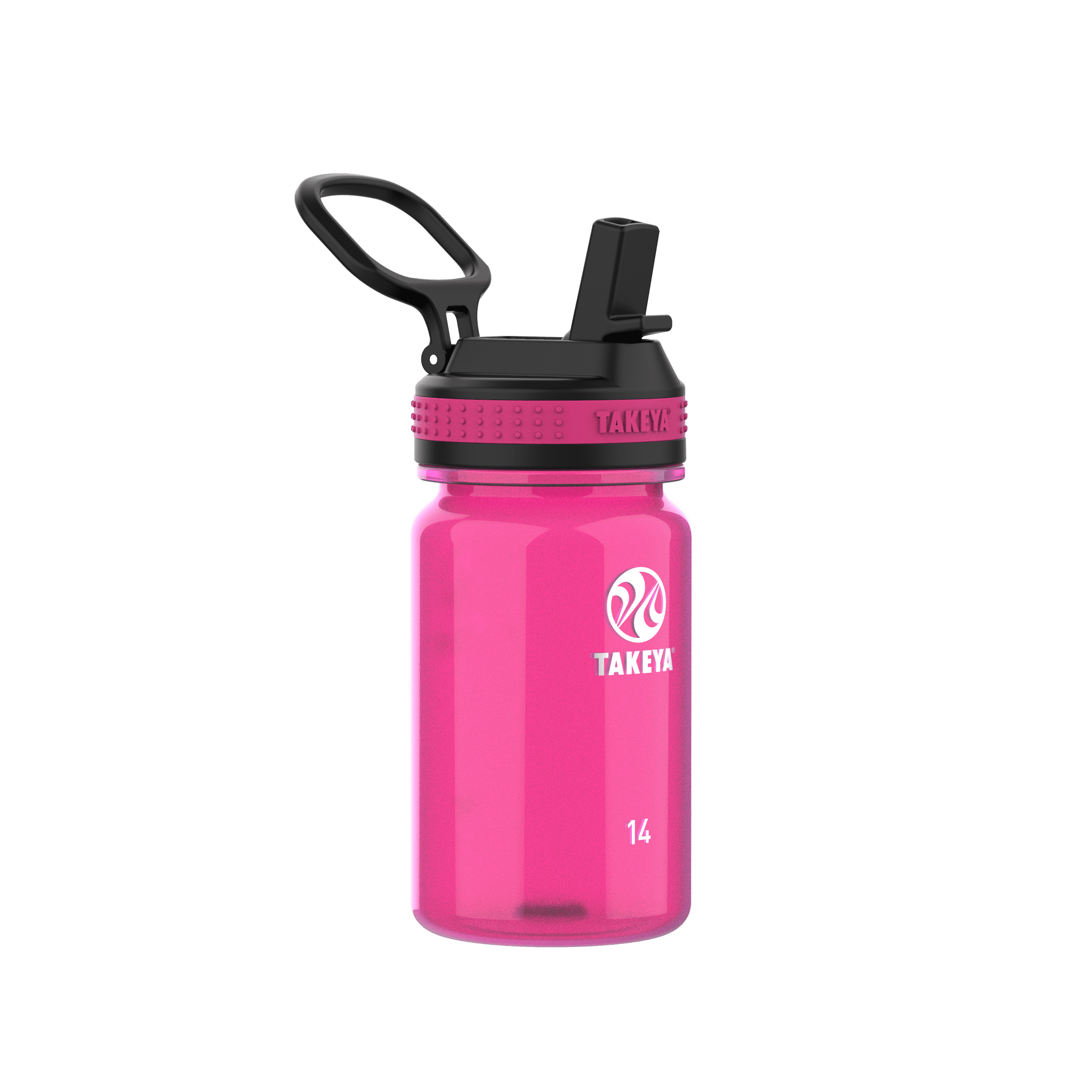 Takeya Tritan Plastic Straw Lid Water Bottle, Lightweight, Dishwasher