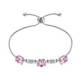 thumbnail image 3 of October Birthstone Bracelet 925 Sterling Silver Bracelets Pink Tourmaline Jewelry Women Mother Wife Christmas Birthday Valentines Gifts for Her, 3 of 10